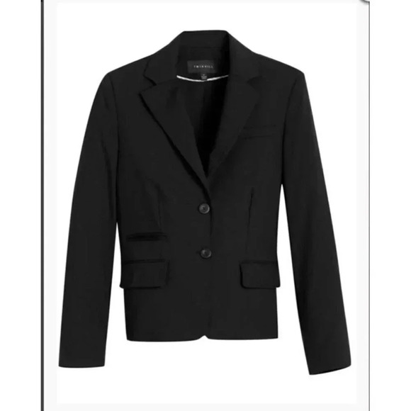 Twin Hill Catherine Wool Blend Corporate Uniform Airline Suit Jacket 16R Navy - Picture 1 of 10